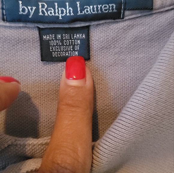 Polo by Ralph Lauren Gray Polo Horse Short Sleeve Shirt - Picture 5 of 5